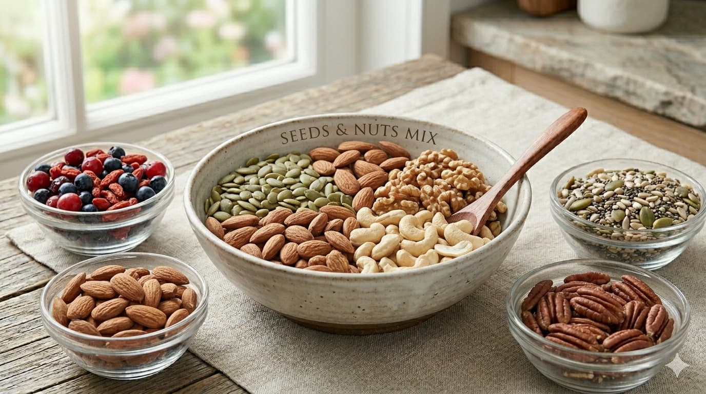 Lotus Mart 6 in 1 Super Seeds & Nuts Mix 200g