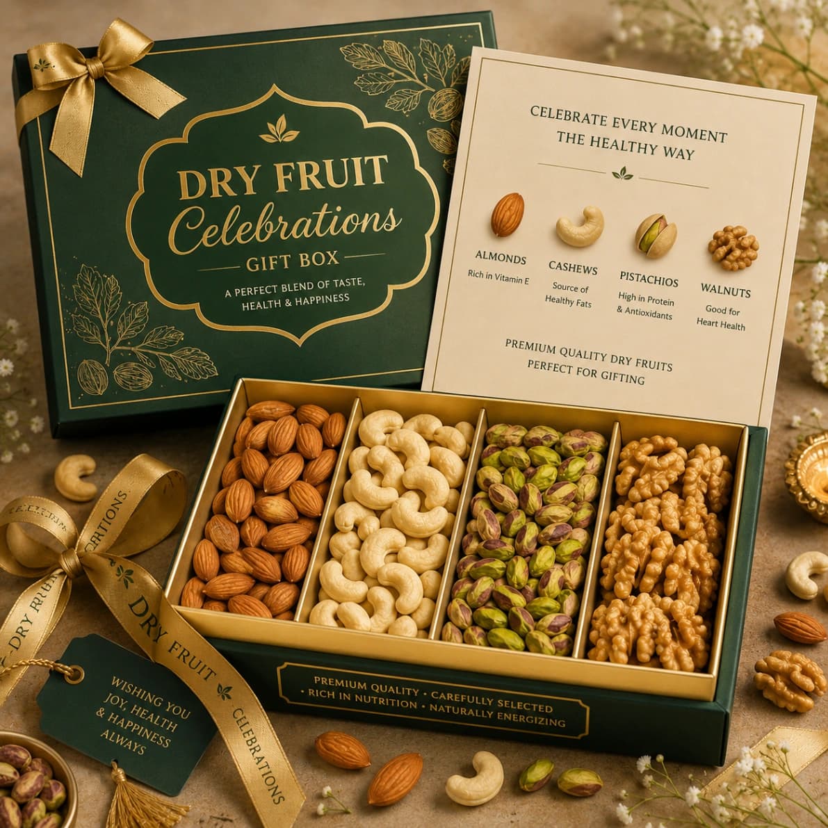 Lotus Mart Dry Fruit Celebrations Gift Box 200g