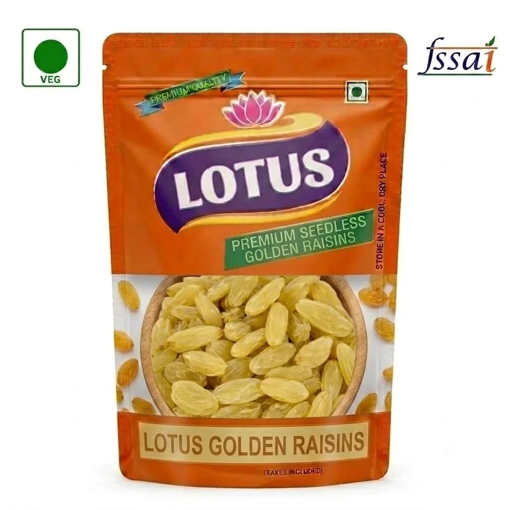Lotus mart Premium Longest lambi Raisins 250 gm | Kishmish/Kismis | Rich in Iron & Vitamin