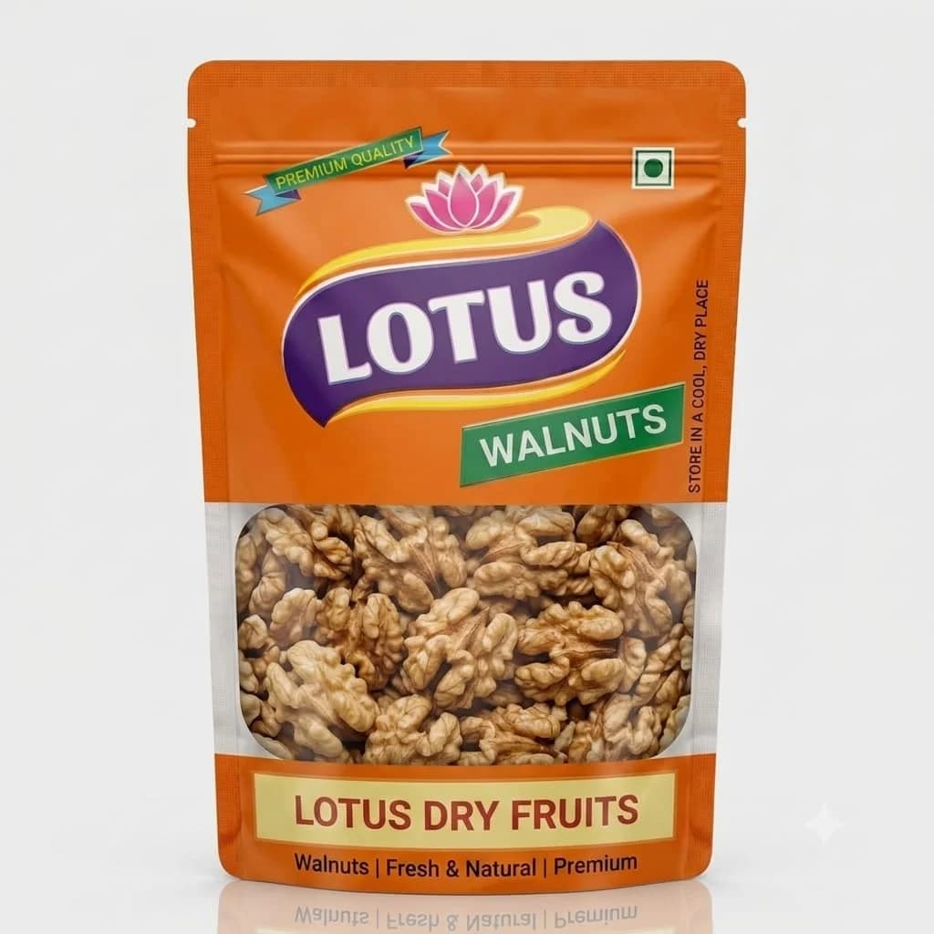 Lotus mart Walnut Kernels 250gm Walnuts without Shell (6-8pcs), Kashmiri Walnut Kernels